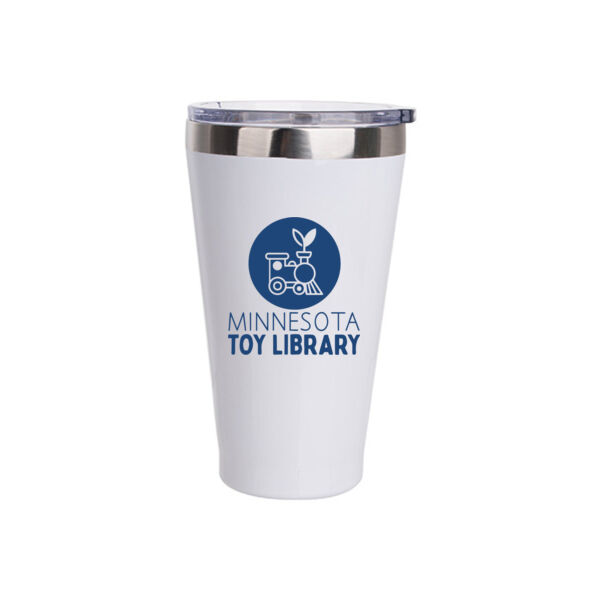 15oz Stainless Steel Tumbler w/Lid - Sublimated Logo Thumbnail