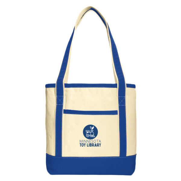 Port Authority - Medium Cotton Canvas Tote - Printed Logo Thumbnail