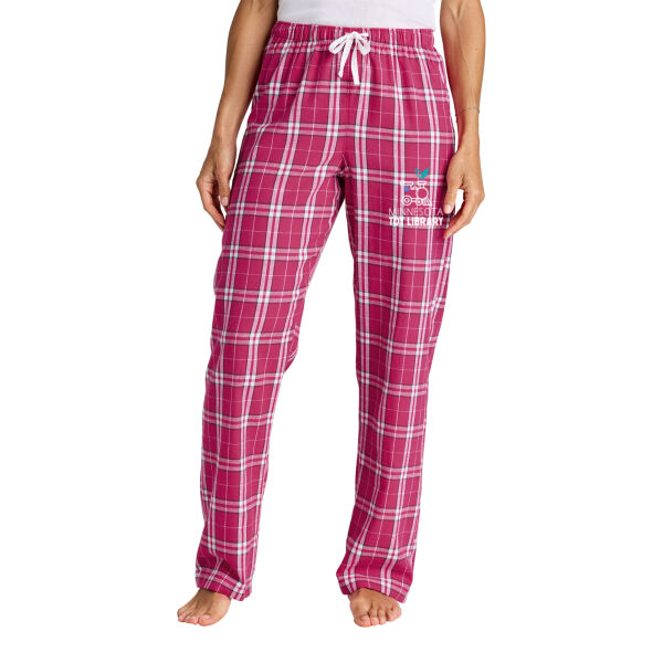 District - Women's Flannel Plaid Pant - Printed Logo Thumbnail