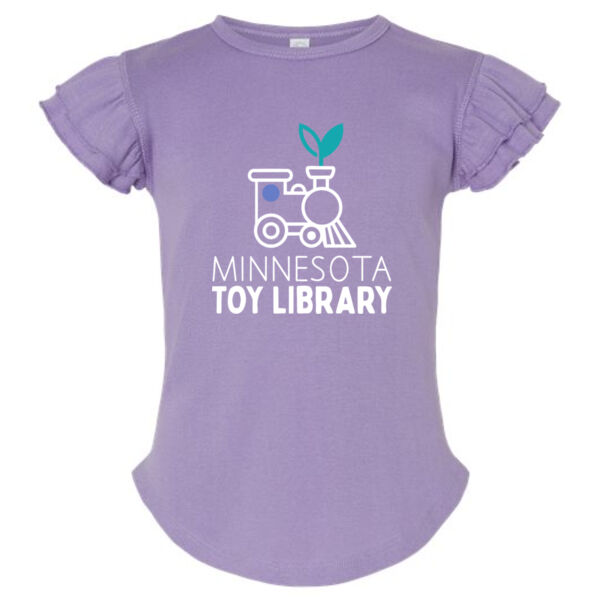 Rabbit Skins - Toddler Flutter Sleeve Tee - Printed Logo Thumbnail