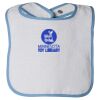 Infant Contrast Trim Terry Bib Thumbnail